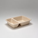 BePulp Menüschale rechteckig, 2-geteilt 550/250 ml, PUL46229