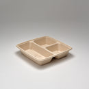 BePulp Menüschale quadratisch, 3-geteilt 500/200/200 ml, PUL49348