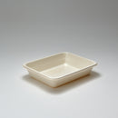 Bio-Zellstoffmenüschale natur, ungeteilt, 1.300 ml, Menu 1C 45, mit Biofilm-Beschichtung