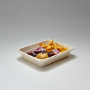 Bio-Zellstoffmenüschale natur, ungeteilt, 1.300 ml, Menu 1C 45, mit Biofilm-Beschichtung