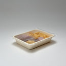 Bio-Zellstoffmenüschale natur, ungeteilt, 1.300 ml, Menu 1C 45, mit Biofilm-Beschichtung