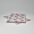 Folienpapier /8 mit Druck 2-färbig "Bon Appetit"