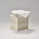 Servietten 15 x 15 cm 1-lagig weiß mit Wellenrand