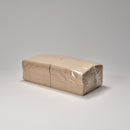 Tissue-Servietten 33 x 33 cm 2-lagig 1/8 Buchfalz, eco-friendly naturbraun 100 % recycling,