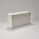 Besteckserviette aus Airlaid mit Schlitz, neutral, weiss, ohne Druck, 40 x 40 cm, 1/8 Buchfalz, 60 gr