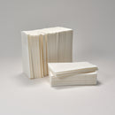 Besteckserviette aus Airlaid mit Schlitz, neutral, weiss, ohne Druck, 40 x 40 cm, 1/8 Buchfalz, 60 gr