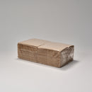 Servietten 33 x 33 cm 2-lagig braun recycled 1/4 Falz
