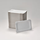 Pappteller aus reinem Frischfaserkarton eckig 10 x 16 cm