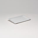 Pappteller aus reinem Frischfaserkarton eckig 13 x 20 cm