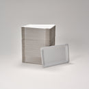 Pappteller aus reinem Frischfaserkarton eckig 13 x 20 cm