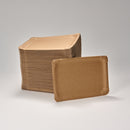 Pappteller eckig braun 16 x 23 cm