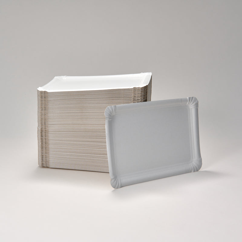 Pappteller eckig 18 x 26 cm