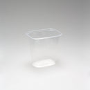 PP-Feinkostbecher 500 ml "Guten Apppetit" rechteckig, transparent