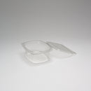 PET-Salatbox 500 ml, rechteckig mit anhängendem Deckel