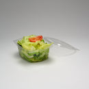 PET-Salatbox 1.000 ml, rechteckig mit anhängendem Deckel