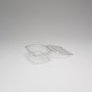 PET-Salatbox 250 ml, rechteckig mit anhängendem Deckel