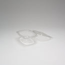 PET-Salatbox 375 ml, rechteckig mit anhängendem Deckel