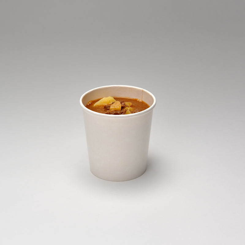 Suppenbehälter Pappe 12 oz, weiß, ohne Druck