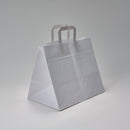 Papiertragetasche weiß 320 + 210 x 270 mm Konditor