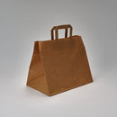 Papiertragetasche braun 320 + 210 x 270 mm Konditor