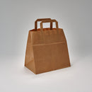 Papiertragetasche braun 260 + 170 x 250 mm Konditor