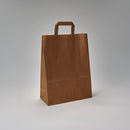 Papiertragetasche braun 260 + 120 x 350 mm