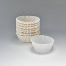 Gebäckkapsel weiß 55 x 30 mm/Pergament Ersatz, Nr. 9