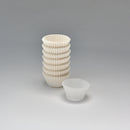 Gebäckkapsel weiß 25 x 18 mm/Pergament Ersatz, Nr. 4