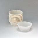 Gebäckkapsel weiß 60 x 30 mm/Pergament Ersatz