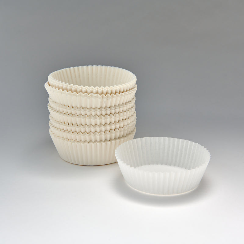 Gebäckkapsel weiß 65 x 30 mm/Pergament Ersatz, Nr 10