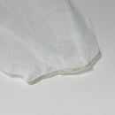 Vliesmantel weiß mit Kragen und Druckknöpfen XXL