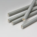 Trinkhalme Papier grau FSC 100 %,  Ø 8 mm 23 cm starr