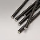 Trinkhalme Papier schwarz Ø 8 mm 15 cm starr