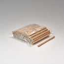 Trinkhalme Papier braun Ø 8 mm 15 cm starr