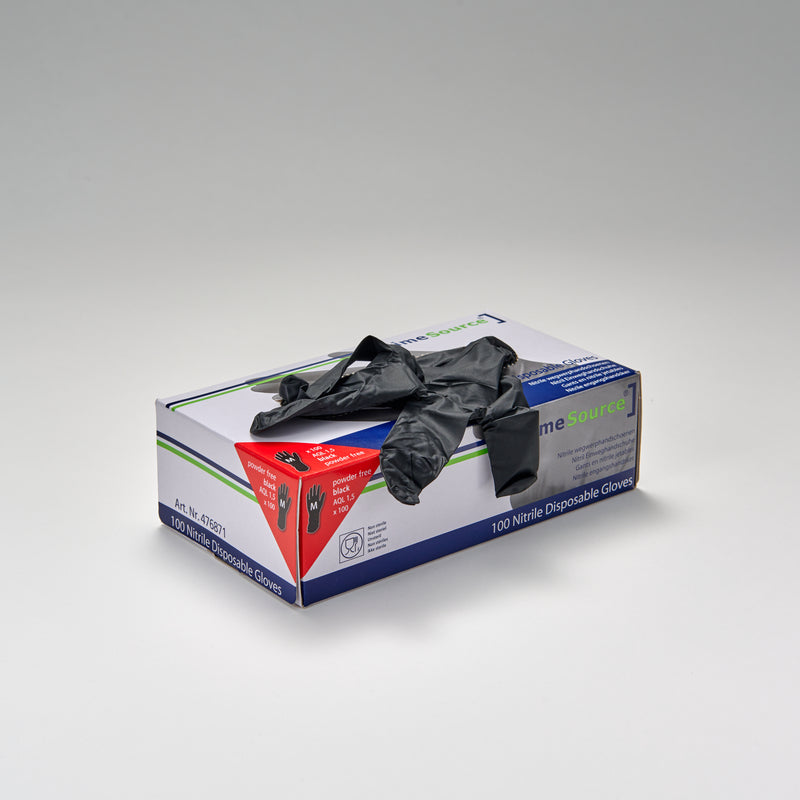 Nitril-Handschuhe AQL schwarz, ungepudert M