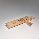 Holz-Besteck - Set Messer + Gabel + Serviette