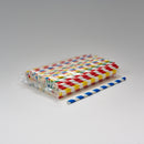 Trinkhalme Papier gestreift farblich sortiert Ø 8 mm 23 cm starr