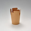 Noodle-Box 16 oz rund, microwellenfest, braun ohne Aufdruck