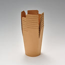 Noodle-Box 16 oz rund, microwellenfest, braun ohne Aufdruck