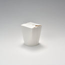 Noodle-Box 16 oz rund, microwellenfest, weiß ohne Aufdruck