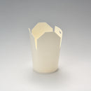 Noodle-Box 26 oz rund, microwellenfest, weiß, ohne Aufdruck