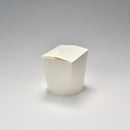 Noodle-Box 26 oz rund, microwellenfest, weiß, ohne Aufdruck