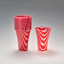 Trinkbecher Drink-Mix 400 ml, rot gestreift