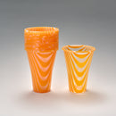 Trinkbecher Drink-Mix 500 ml, orange gestreift